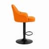 Doe Buck Faux Leather Adjustable Bar Stool in Tan Colour