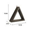 Henry Iii Triangular Set Of 3 Wooden Wall Shelves