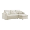 Asher Pull Out Sofa cum Bed in Cream Colour