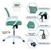 Naamikoa Mid Back Ergonomic Chair in Dark Green Colour