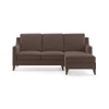 Abbey Sectional Sofa (Colour : Daschund Brown, Cushion : Hard, Seater : Right Aligned 2 Seater + Right Aligned Chaise)