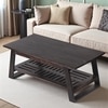 Alison Sheesham Wood Coffee Table In Mahogany Finish