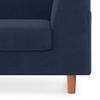 Rubik Premium 2 Seater Fabric Sofa in Lapis Blue Colour