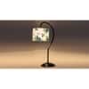 Multi cotton Curvy table lamp with Iron Base (SP13)