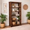 Arcade Sheesham Wood Book Shelves In Provincial Teak Finish
