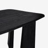 Serenzia Franz Solid Wood 6 Seater Dining Table in Black Finish