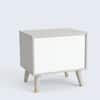 Aurora Engineered Wood Bed Side Table in Pumic Grey