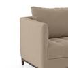 Florence Premium 1 Seater Fabric Sofa in Biscuit Velvet Colour