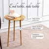 Cosmo Aluminium Side Table in Gold Colour