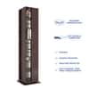 Shimada Engineered Wood  Bookshelf in Columbian Walnut Finish