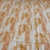 Cream Abstract 210 TC Mix Cotton Flat Super King Size Bedsheet With 2 Pilllow Covers From Threads