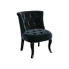 Grenier Fabric Slipper Chair in Black Color