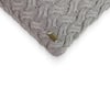Criss Cross Smokey Grey Decorative Cushion Cover 12 x 20 Inches