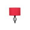 Asher Black Cotton Shade Floor Lamp
