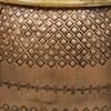Mosaic Metal Coffee Table with 4 Nesting Stools Set of 5