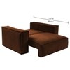 Skult Pull Out Sofa cum Bed in Brown Colour