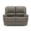 Lebowski Fabric Two Seater Recliner in Carbon Grey Colour