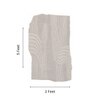 Handmade Wool Silk Shaped Rug Modern Wave Beige 3 x 5 Feet Carpet