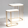 Elvis Metal Side Table in Gold Colour
