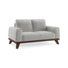 Granada Essential 2 Seater Fabric Sofa in Vapour Grey Colour