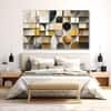 The Castle Decor Abstract Art Wall Painting Wooden Framed Digital Painting 27x48 Inch (Style 4)