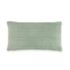 Cairo Pistachio Green Cotton Knitted Decorative Cushion Cover 12 x 20 Inches