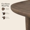 Kaya Solid Wood Coffee Table In Danish Walnut Finish