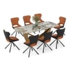 Paloma 8 Seater Spanish Ceramic Dining Table with Tulip Dining Chair