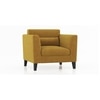 Lewis 1 Seater Fabric Sofa In Ochre Colour