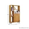 Hexa Engineered Wood Bookshelf Multipurpose Storage Rack in Giant Wood Colour