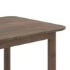 Dane Solid Wood 6 Seater Compact Dining Table In Danish Walnut Finish