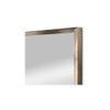 Vintage Etched Engraved Stainless Steel Wall Mirror