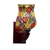 Devansh Solid Wood Electric Wall Light in Multi Colour with Multi Shade Count of 1 Light