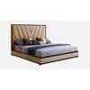 Vincent Engineered Wood Queen Size Non Storage Bed In Honey Oak Finish