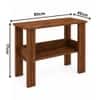 Spydercraft Spacio Modern Study Table in Columbian Walnut Finish