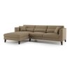 Lewis Sectional Sofa (Colour : Dune, Cushion : Hard, Seater : Left Aligned 3 Seater + Left Aligned Chaise)