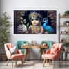The Castle Decor Bal Gopal Wall Painting Wooden Framed 27x48 Inch (Style 13)