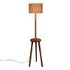 Harmon Beige Cotton Shade Floor Lamp