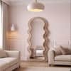 The Artment Brown Ripple Edge Unbreakable Floor Mirror For Home (160 X 60 CM)