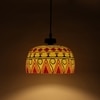 Intricate Glass Electric Hanging Light in White Colour