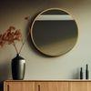 Aluminium Circle Decorative wall mirror by elegant arts and frames (Mirror size 800 mm)