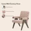 Chandigarh Lounge Chair in Crimson Floral Buti Colour