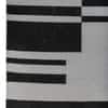 Jaipur Rugs Modern Striped Wool 5x8 Feet Forever Blue And Charcoal Slate Dhurrie Carpet