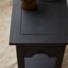 Xena Mango Wood Console Table in Black Matt Finish With 2 Drawer