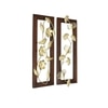 W-Alex Abstract Metal Wall Decor in Gold Set of 2
