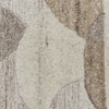 Abstract Handmade Natural Wool Wall Art Beige Geometric Textured 4 x 2 Feet