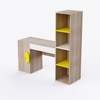 Joy Ride Study Table In White & Oak Colour