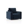 Apollo Sofa Set (Colour : Cobalt, Cushion : Hard, Back Type : Regular, Seater : 2+1+1)