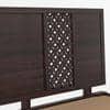 Alaca Solid Wood King Size Bed In Mahogany Finish