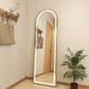 The Artment Gold Halo Arch Unbreakable Floor Mirror For Home (150 X 40 CM)